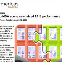 Mexico M&A scene saw mixed 2018 performance